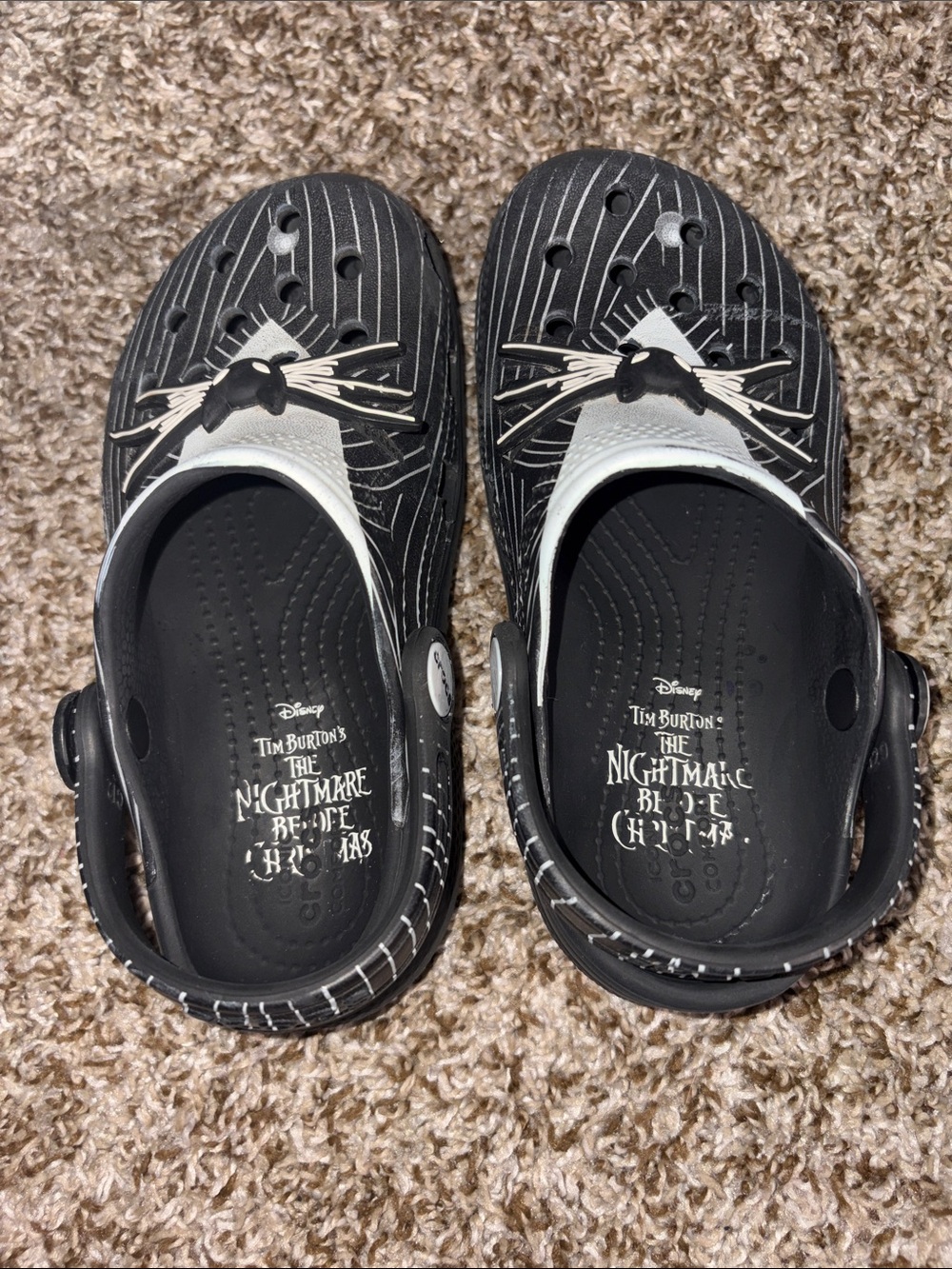 Crocs Kids' The Nightmare Before Christmas Jack Skellington Clog - Black/White